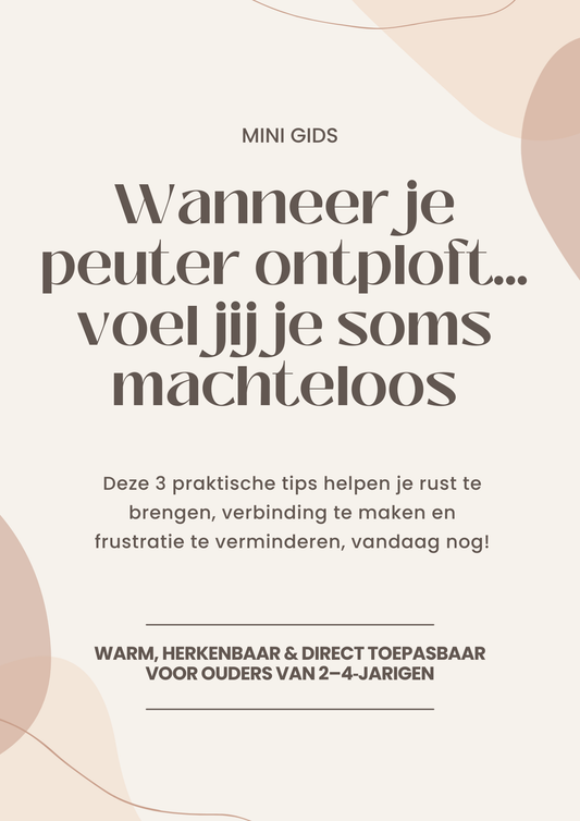 Wanneer je peuter ontploft… voel jij je soms machteloos